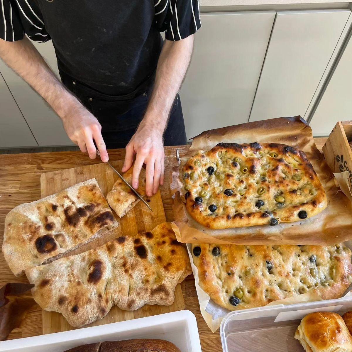 Fresh sourdough loaf